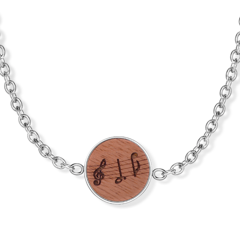 Wooden music bracelet