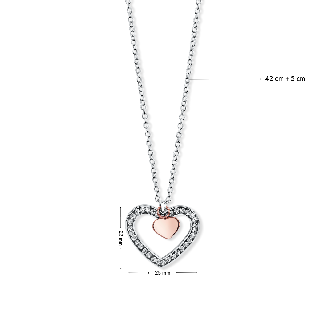 Inside Heart pendant with chain