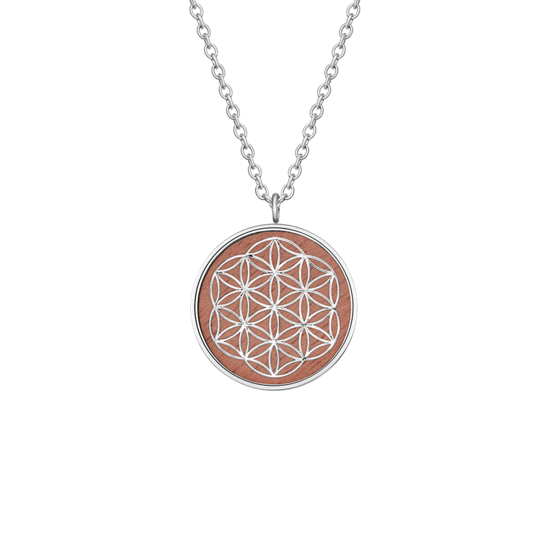 Silver flower of life pendant