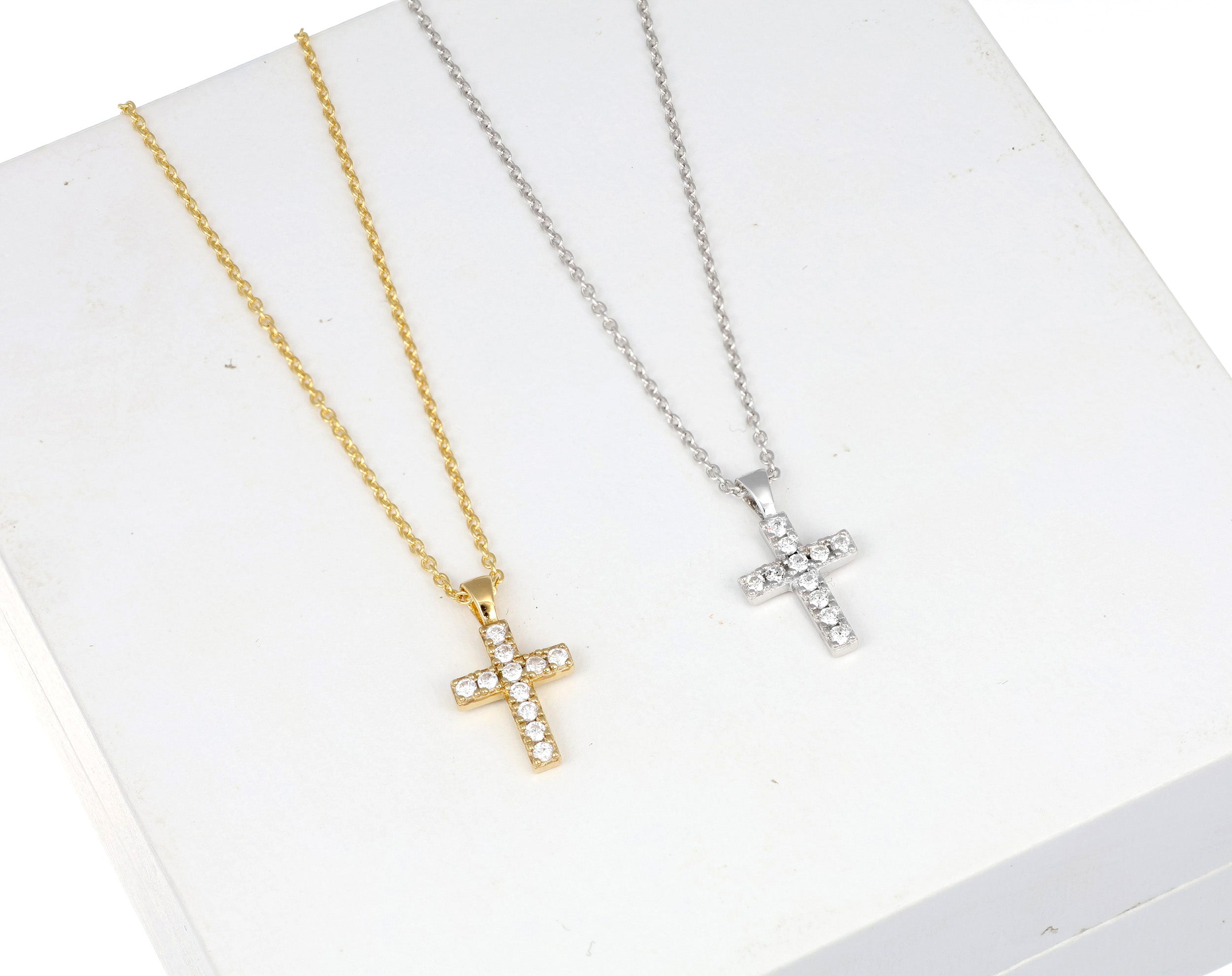 Bless Cross Silver Pendant