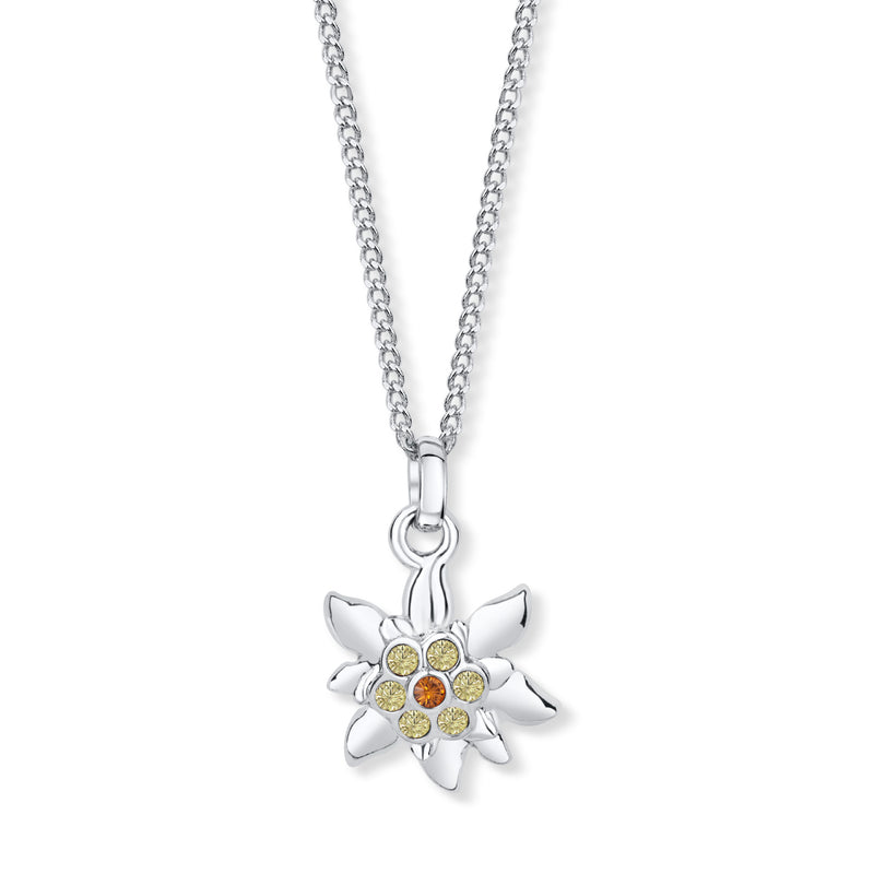 Small edelweiss pendant