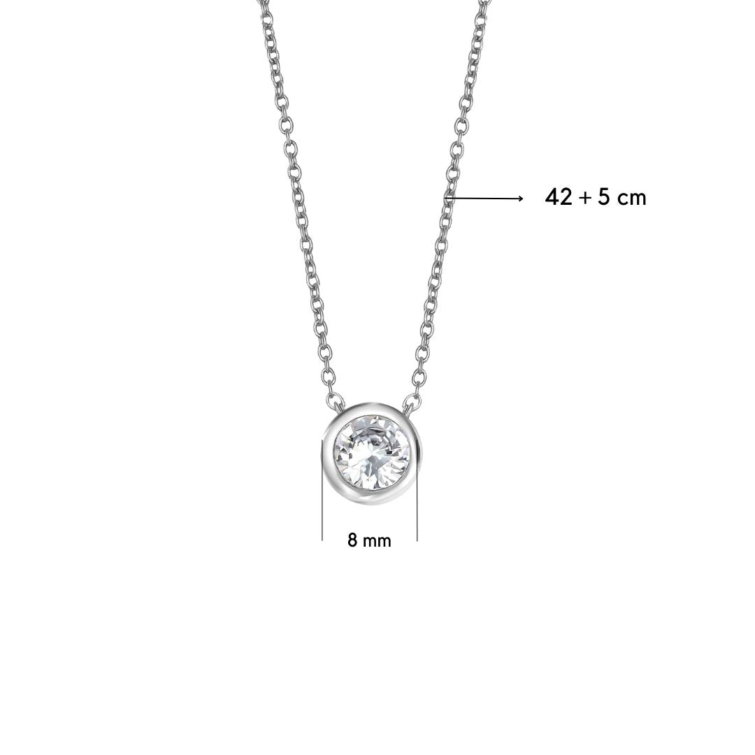 Ice solitaire pendant