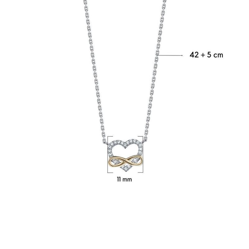 Endless love silver chain