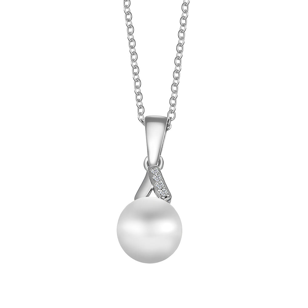 Fine pearl silver pendant