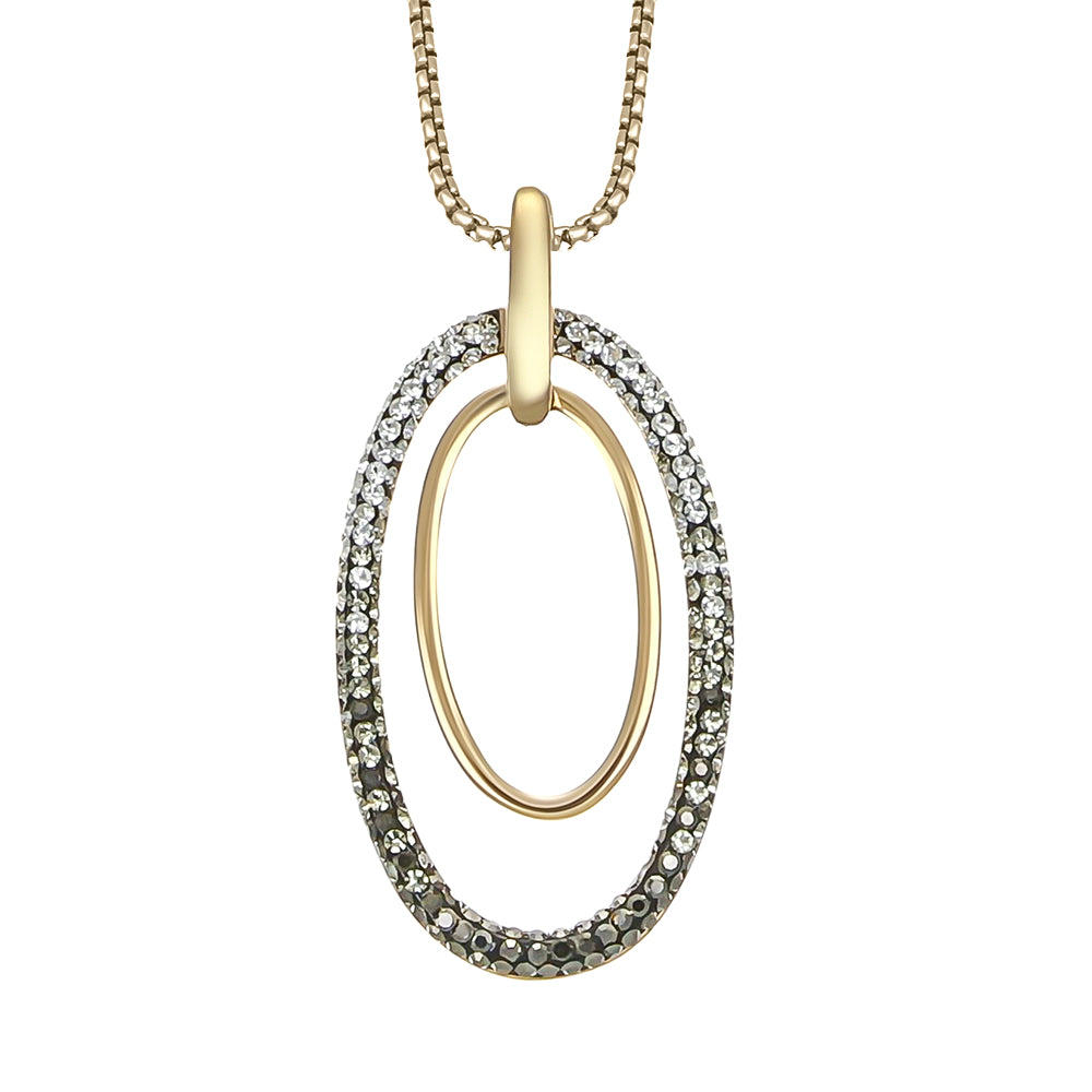 Flare oval necklace