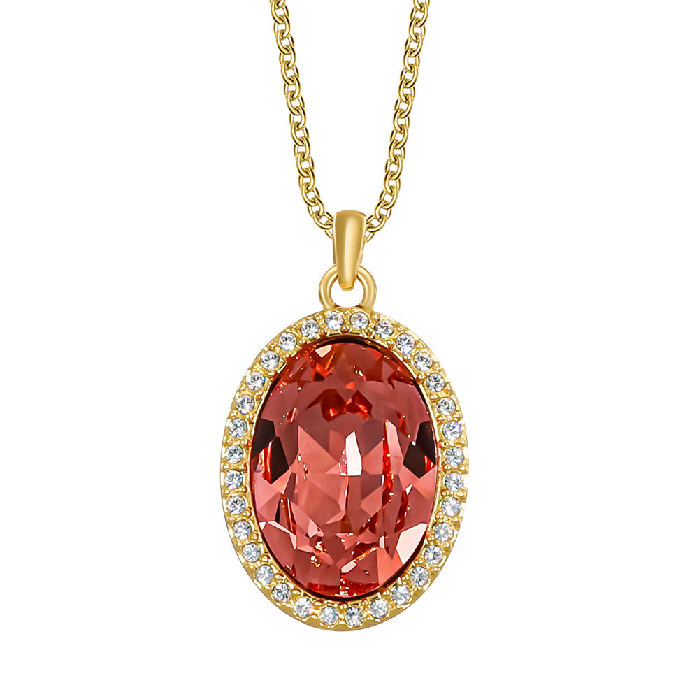 oval sunkissed pendant