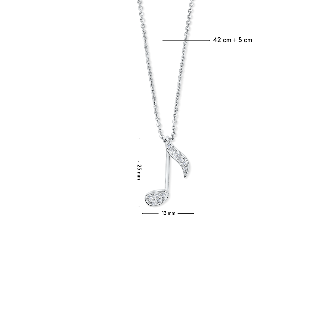 Strauss note pendant with chain