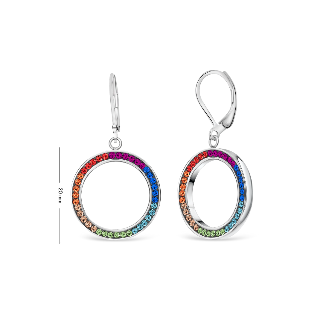 RAINBOW CRYSTAL EARRINGS