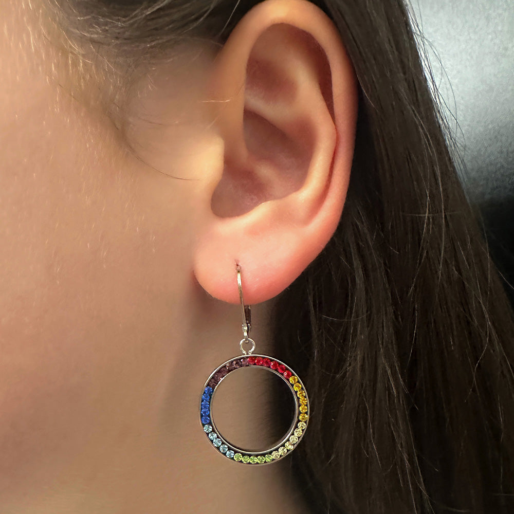 RAINBOW CRYSTAL EARRINGS