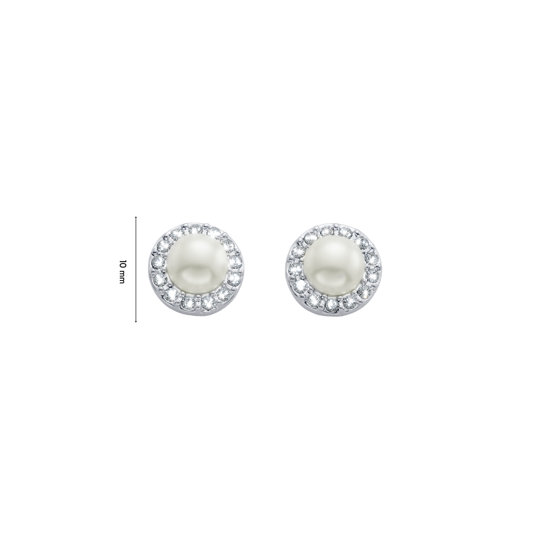 Sofia Pearl Simple Pin Earrings