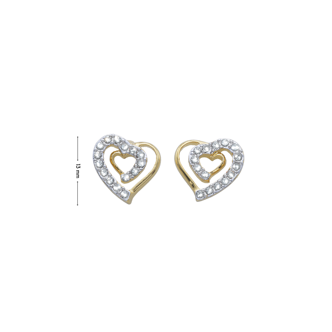 Double Love Pin Earrings