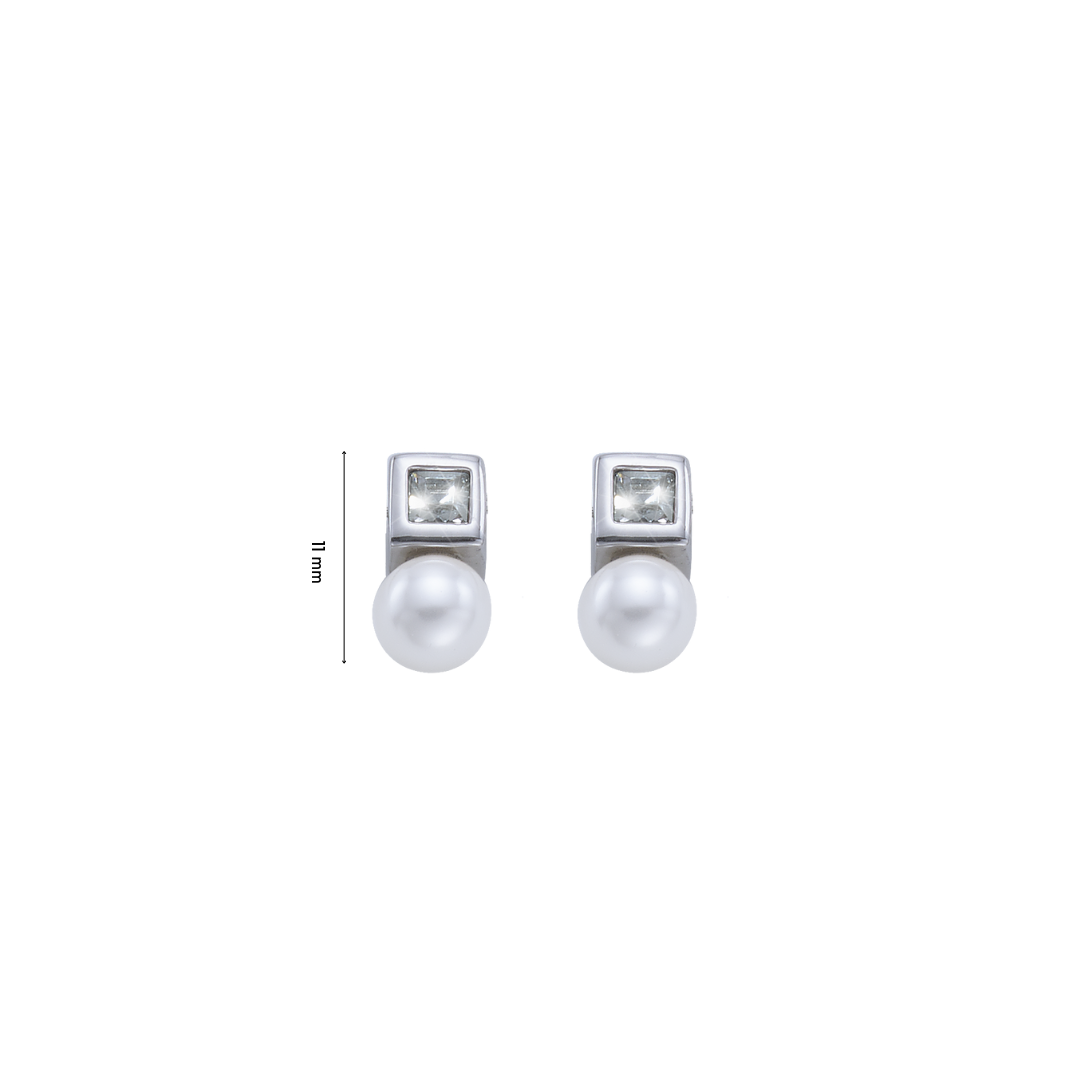 Square Pearl Earrings