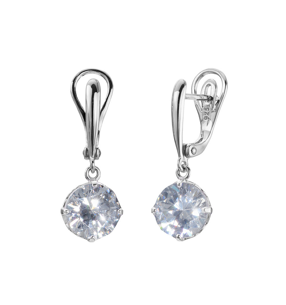 Glitz silver earrings omega