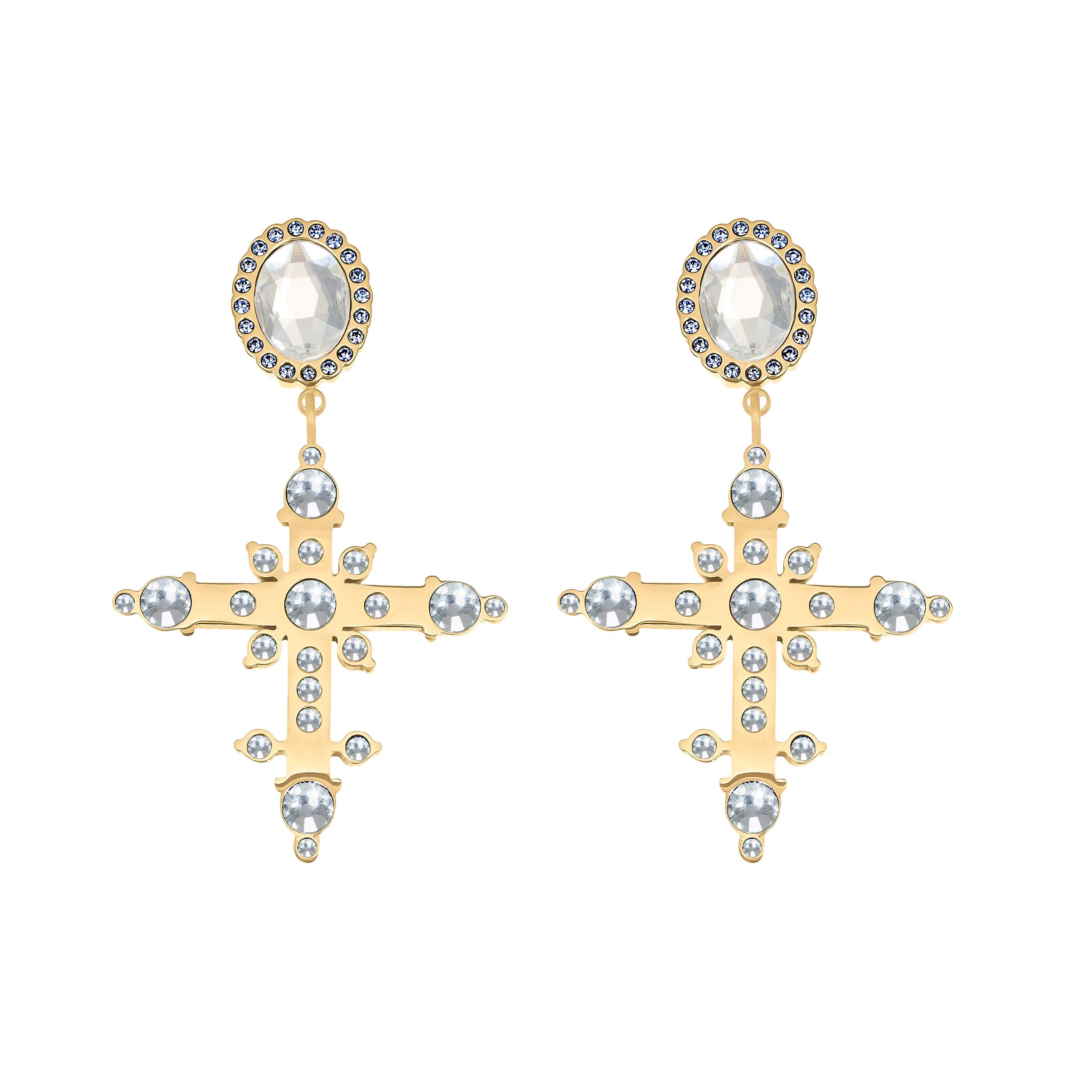 Faith cross earrings