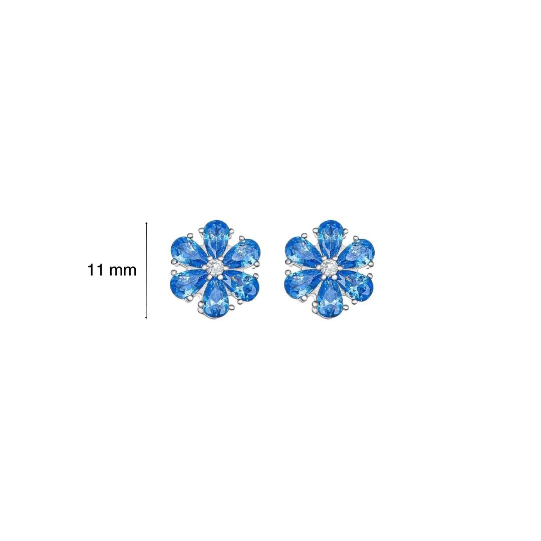 Flower kiss earrings