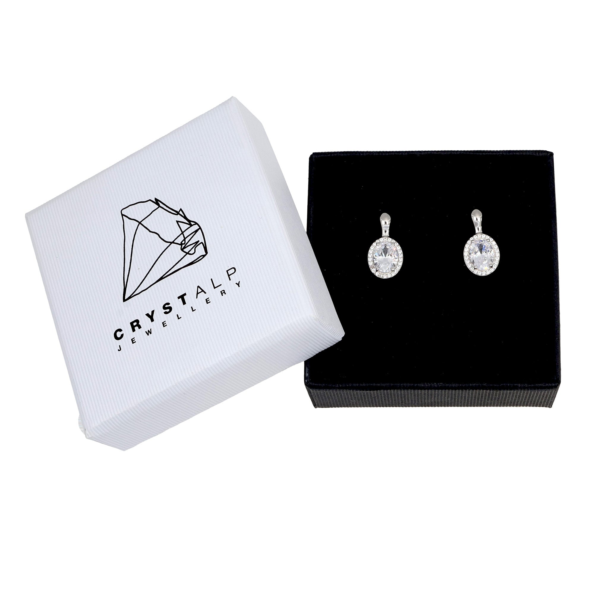 Noble oval earring