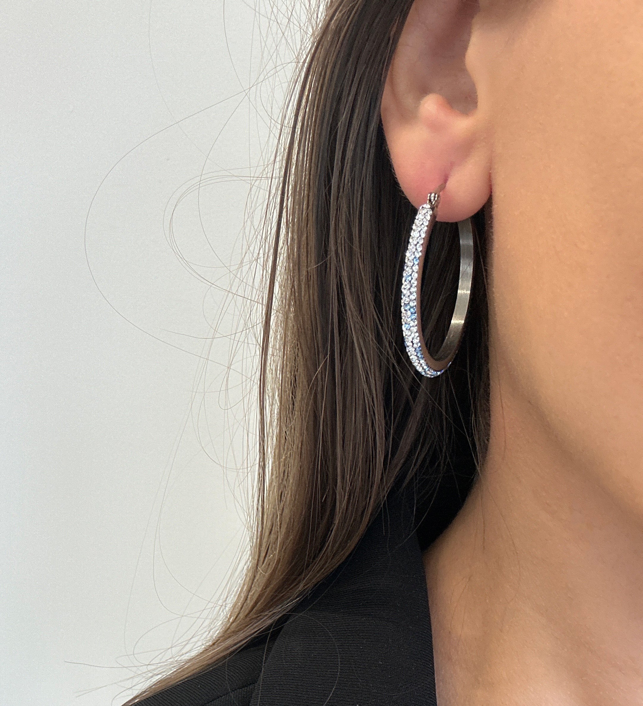 Glow large hoop earrings