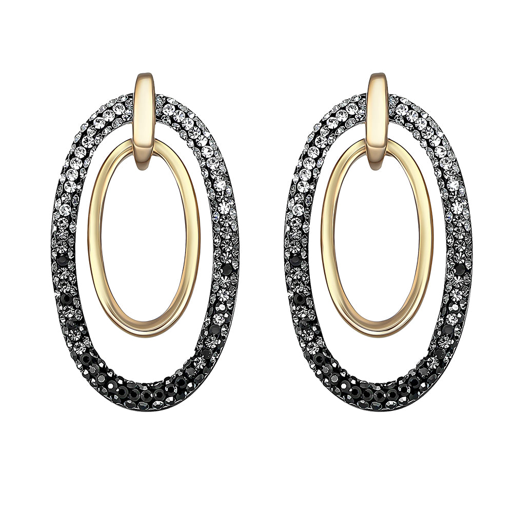 Flare oval earrings