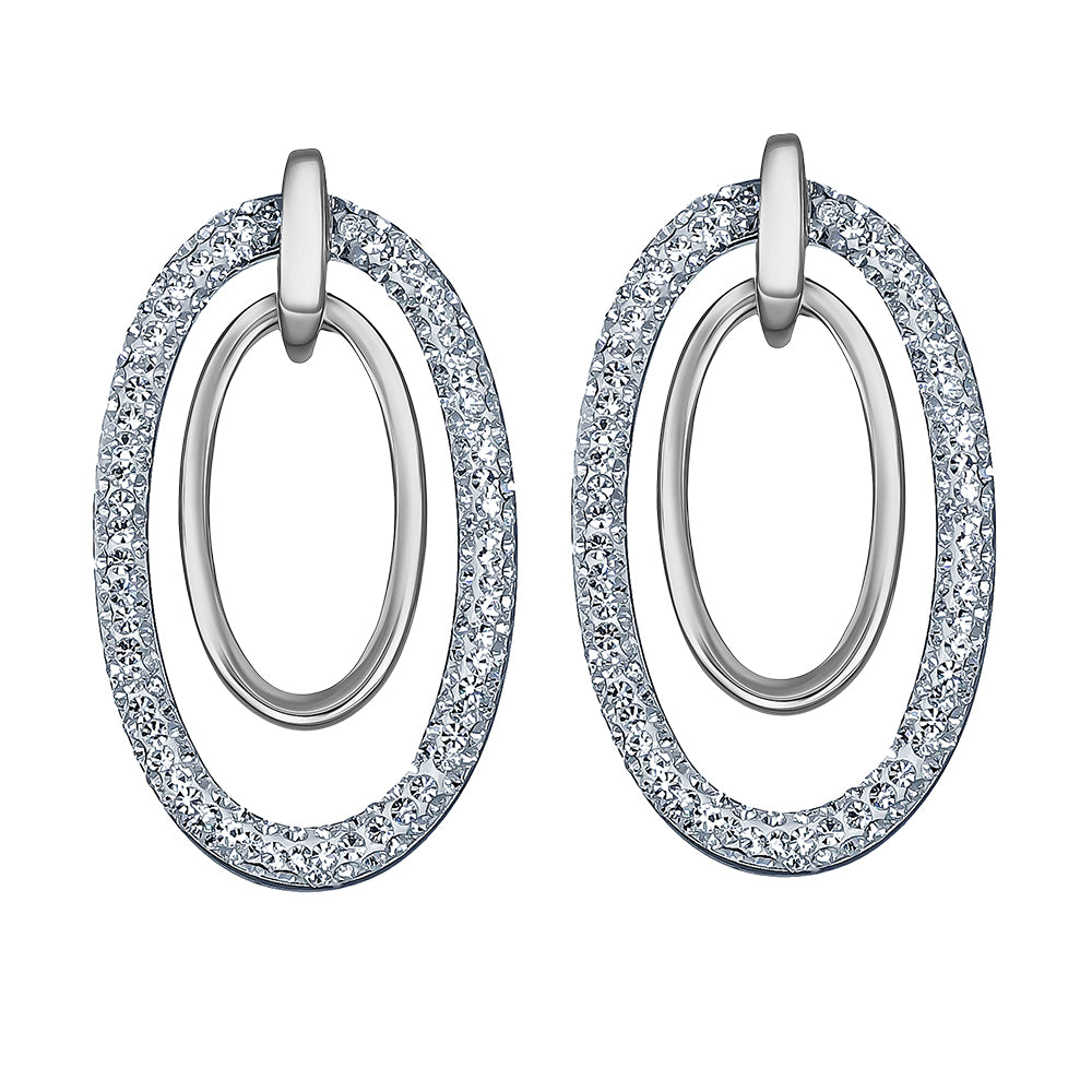 Flare oval earrings