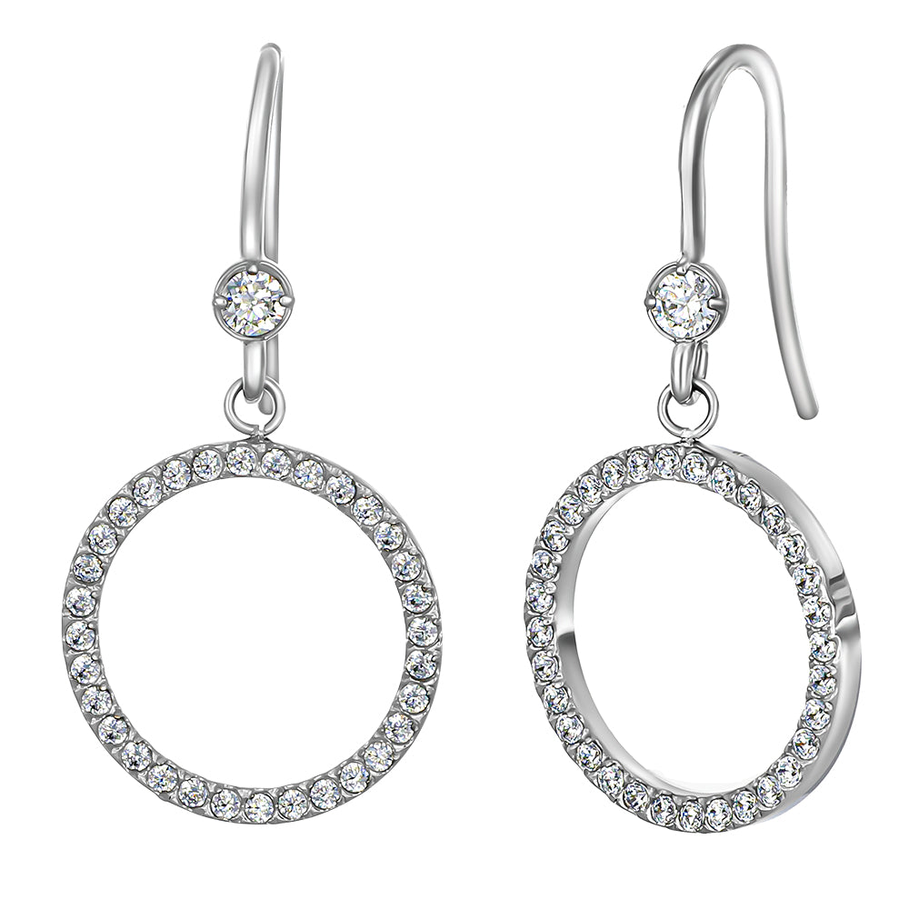 brill circle earrings