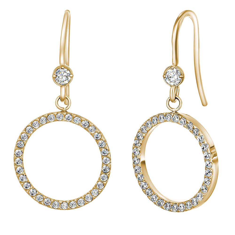 brill circle earrings