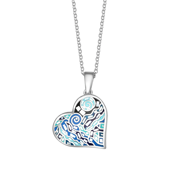 Trencadis large heart pendant