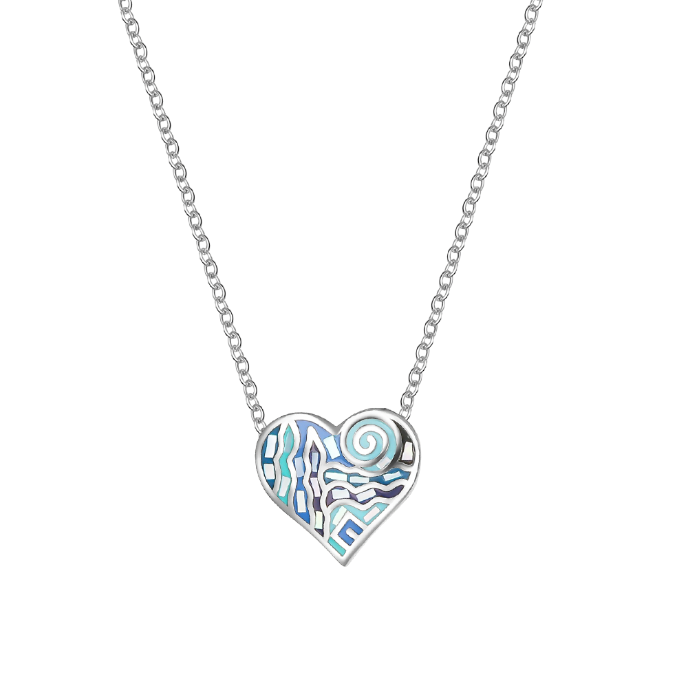 Trencadis small heart pendant