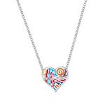 Trencadis small heart pendant