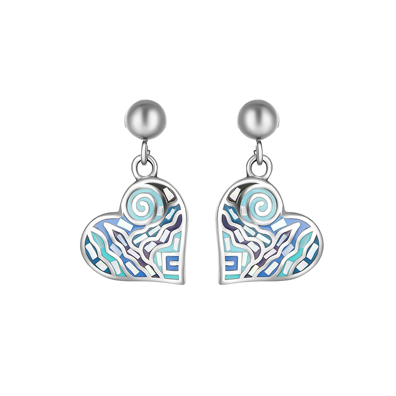 Trencadis small heart earrings