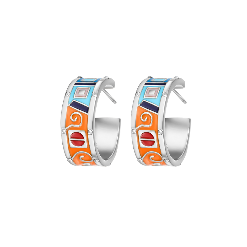 Windows hoops earrings