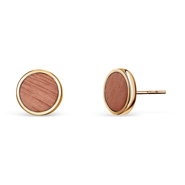 Wood Circle Earrings