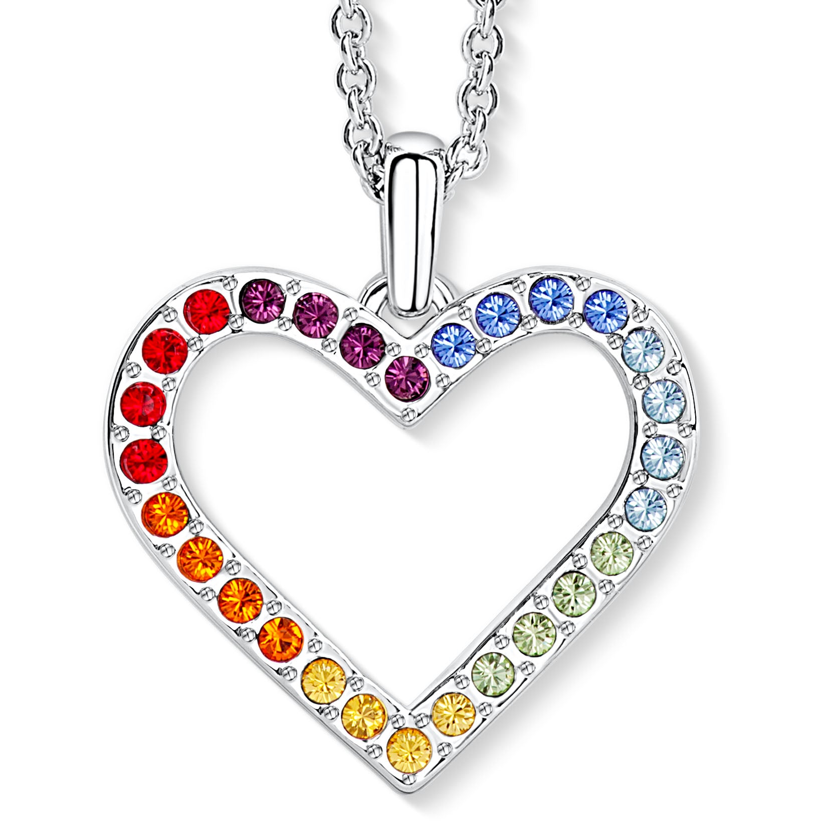 Chakra Heart Anhänger mit Kette Produktfoto