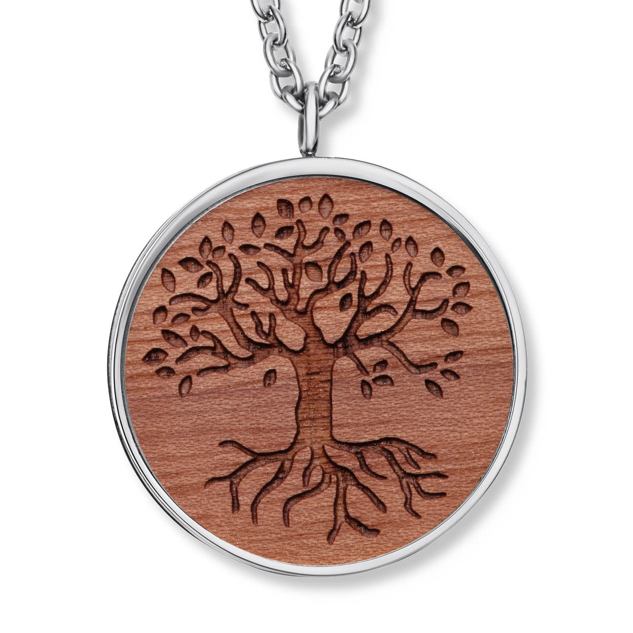 Wooden Tree Of Life Anhänger mit Kette Produktfoto